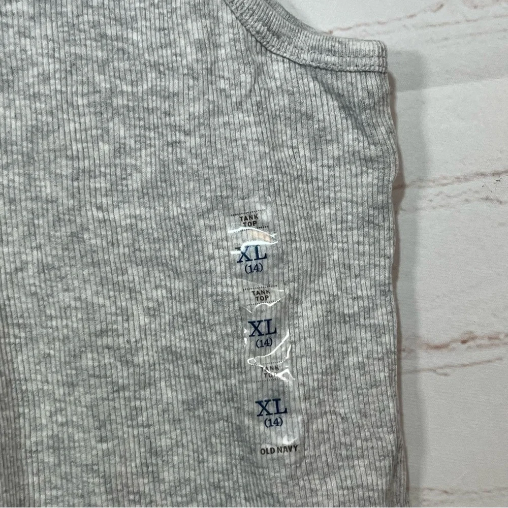 Old Navy Tank Top Girls XL 14 Gray NWT